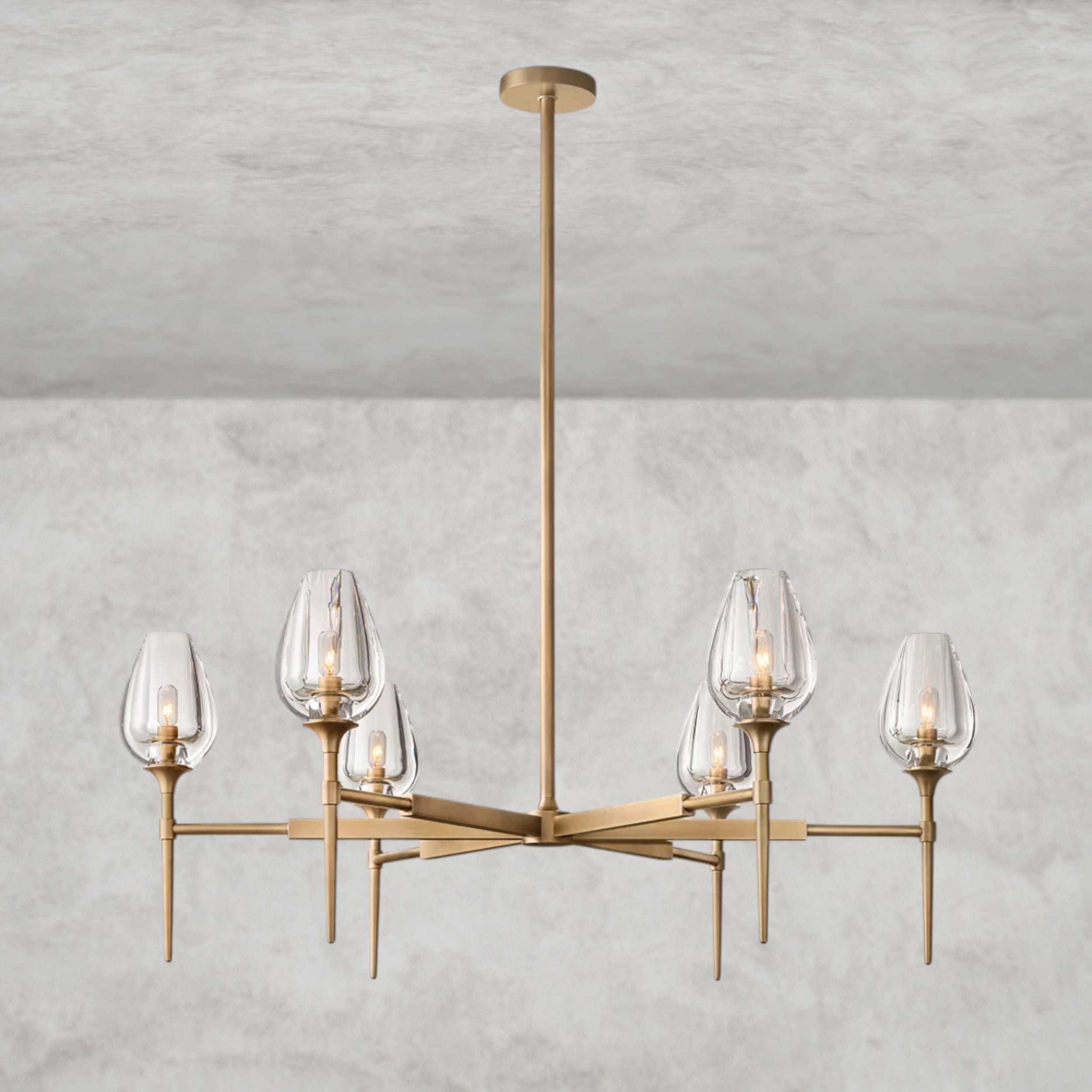 TULIP ROUND CHANDELIER 27", 42", 54"